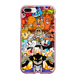 Чехол для iPhone 7Plus/8 Plus матовый Cuphead