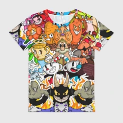 Женская футболка 3D Cuphead