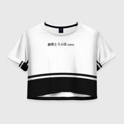 Женская футболка Crop-top 3D Хачироку AE 86