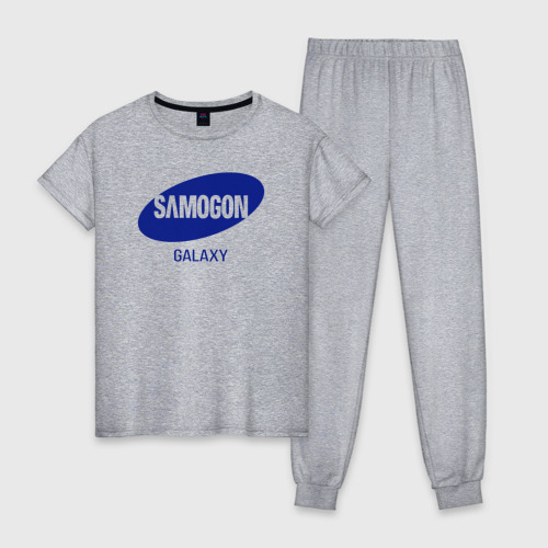 Женская пижама хлопок Samogon galaxy, цвет меланж