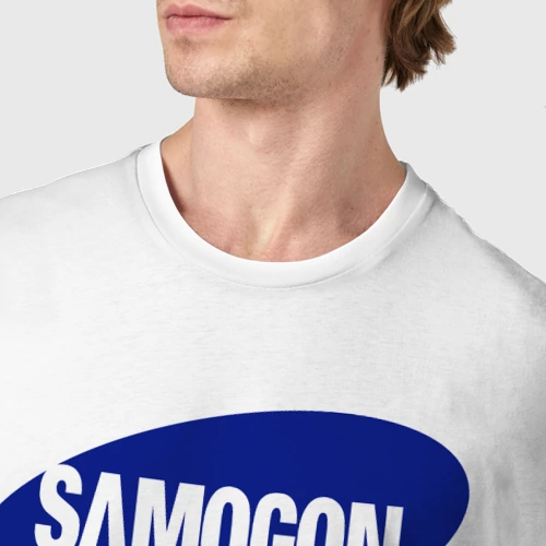 Мужская футболка хлопок с принтом Samogon galaxy, фото #4