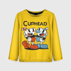 Детский лонгслив 3D Cuphead Шоу Чашека