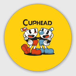 Круглый коврик для мышки Cuphead Шоу Чашека