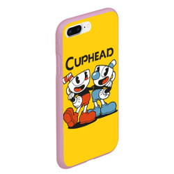 Чехол для iPhone 7Plus/8 Plus матовый Cuphead Шоу Чашека - фото 2