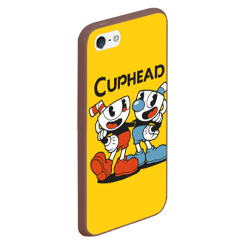 Чехол для iPhone 5/5S матовый Cuphead Шоу Чашека - фото 2