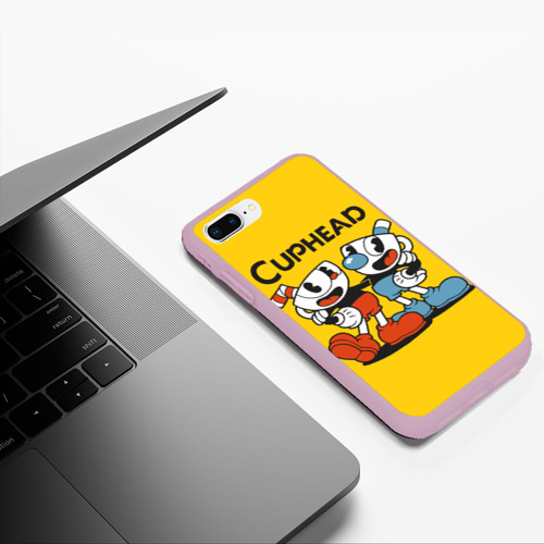 Чехол для iPhone 7Plus/8 Plus матовый Cuphead Шоу Чашека - фото 5