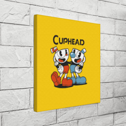 Холст квадратный Cuphead Шоу Чашека - фото 2