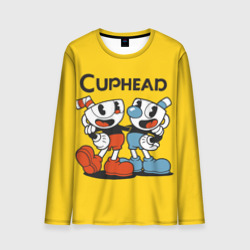 Мужской лонгслив 3D Cuphead Шоу Чашека