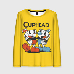 Женский лонгслив 3D Cuphead Шоу Чашека