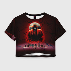 Женская футболка Crop-top 3D Hellsing $$$