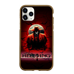 Чехол для iPhone 11 Pro Max матовый Hellsing $$$