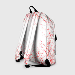 Рюкзак с принтом Cannibal Corpse для любого человека, вид сзади №1. Цвет основы: белый