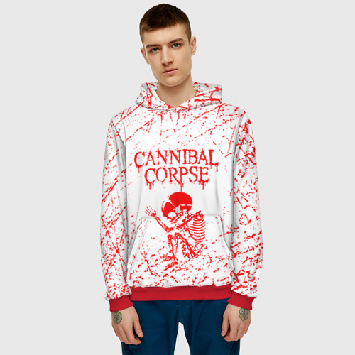 Мужская толстовка 3D Cannibal Corpse, цвет красный - фото 3
