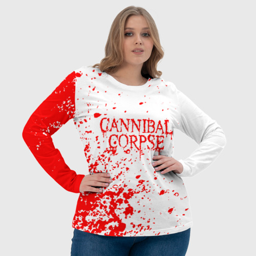 Женский лонгслив 3D Cannibal Corpse, цвет 3D печать - фото 6