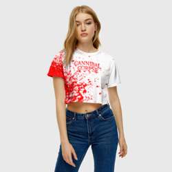 Женская футболка Crop-top 3D Cannibal Corpse - фото 2