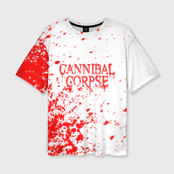 Женская футболка oversize 3D Cannibal Corpse