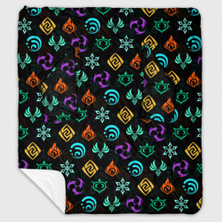 Плед с рукавами Genshin Impact эмблемы Геншин Импакт