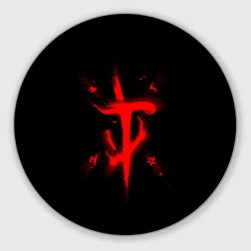Круглый коврик для мышки Doom eternal Дум