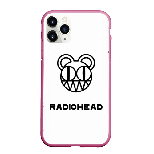 Чехол для iPhone 11 Pro Max матовый Radiohead, цвет малиновый