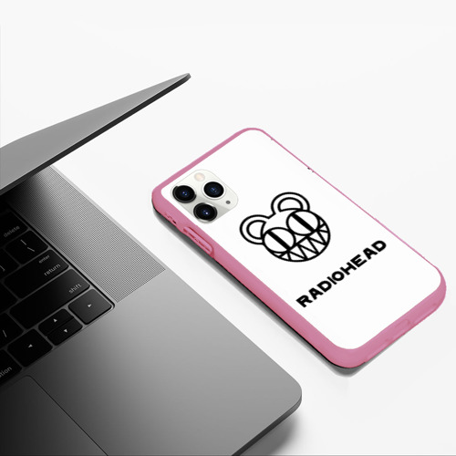 Чехол для iPhone 11 Pro Max матовый Radiohead, цвет малиновый - фото 5