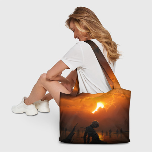 Пляжная сумка 3D Берсерк закат - фото 6