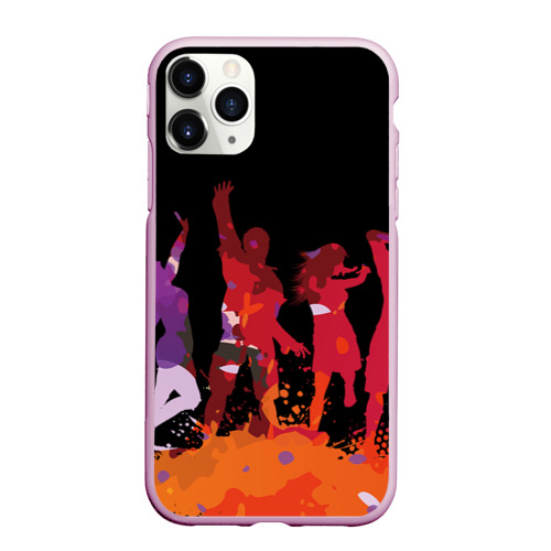 Чехол для iPhone 11 Pro Max матовый Танцы, цвет розовый