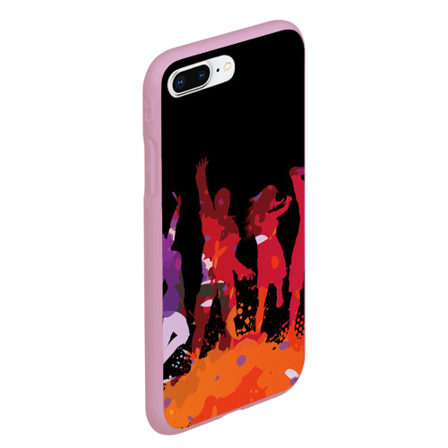 Чехол для iPhone 7Plus/8 Plus матовый Танцы, цвет розовый - фото 3