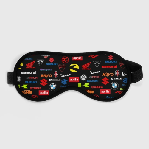 Маска для сна 3D Motorcycle pattern Мото паттерн