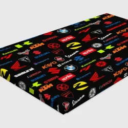 Холст прямоугольный Motorcycle pattern Мото паттерн - фото 2