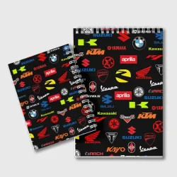 Блокнот Motorcycle pattern Мото паттерн - фото 2
