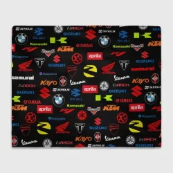 Плед 3D Motorcycle pattern Мото паттерн