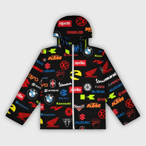 Женская ветровка 3D Motorcycle pattern Мото паттерн