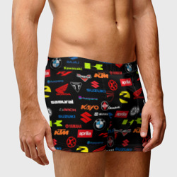Мужские трусы 3D Motorcycle pattern Мото паттерн - фото 2