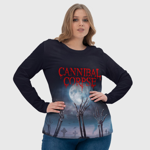 Женский лонгслив 3D Cannibal Corpse Труп Каннибала, цвет 3D печать - фото 6