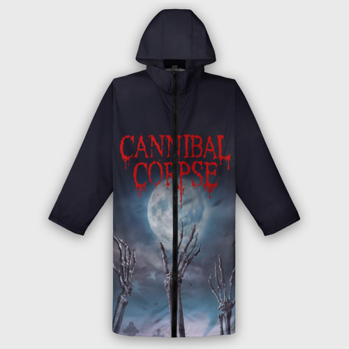Мужской дождевик 3D Cannibal Corpse Труп Каннибала, цвет белый