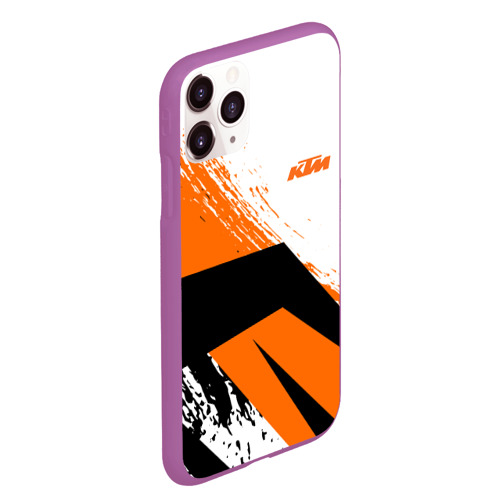 Чехол для iPhone 11 Pro Max матовый KTM, цвет фиолетовый - фото 3