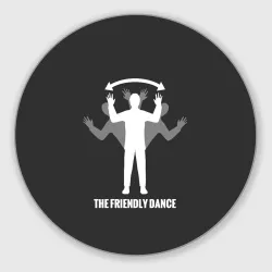 Круглый коврик для мышки Френдли dance DayZ