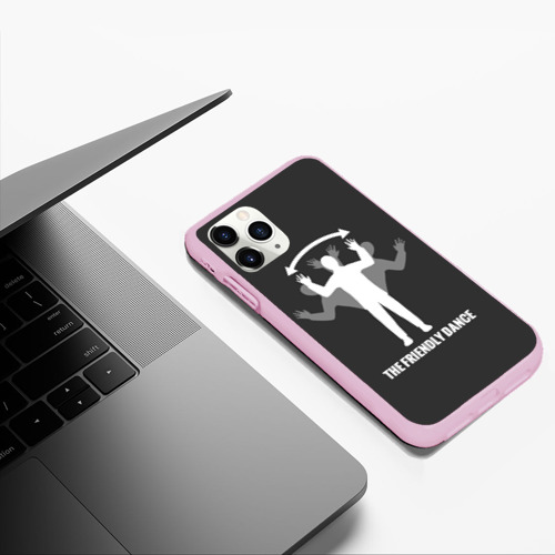 Чехол для iPhone 11 Pro Max матовый Френдли dance DayZ, цвет розовый - фото 5