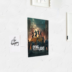 Постер с принтом Dying Light для любого человека, вид спереди №3. Цвет основы: белый
