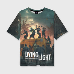 Женская футболка oversize 3D Dying Light