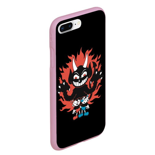 Чехол для iPhone 7Plus/8 Plus матовый CUPHEAD, цвет розовый - фото 3