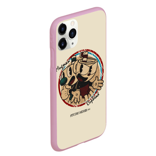 Чехол для iPhone 11 Pro Max матовый Cuphead, цвет розовый - фото 3