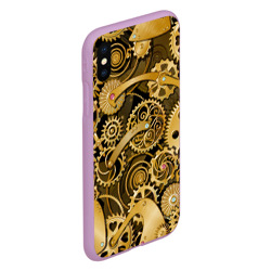 Чехол для iPhone XS Max матовый Стимпанк механизмы шестеренки - фото 2