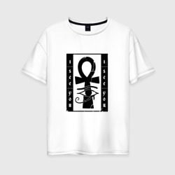 Египетский Анх I See You – Женская футболка хлопок Oversize с принтом купить со скидкой в -16%