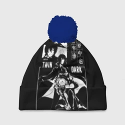 Шапка 3D c помпоном Чуя и Дазай бродячие псы