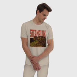 Мужская пижама хлопок Steampunk T-Rex - фото 2