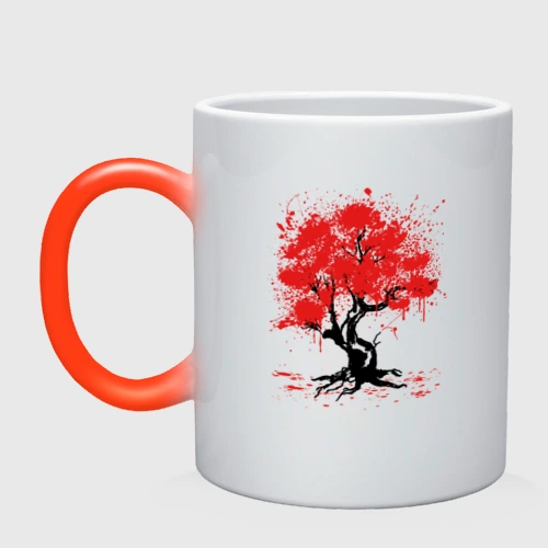 Кружка хамелеон Сакура Sakura вишня