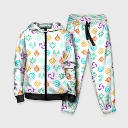 Детский костюм 3D Genshin Impact эмблемы