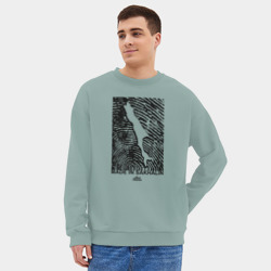 Мужской свитшот oversize без начеса хлопок Made in Sakhalin - фото 2