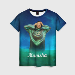 Манижа и зелень – Женская футболка 3D с принтом купить со скидкой в -26%
